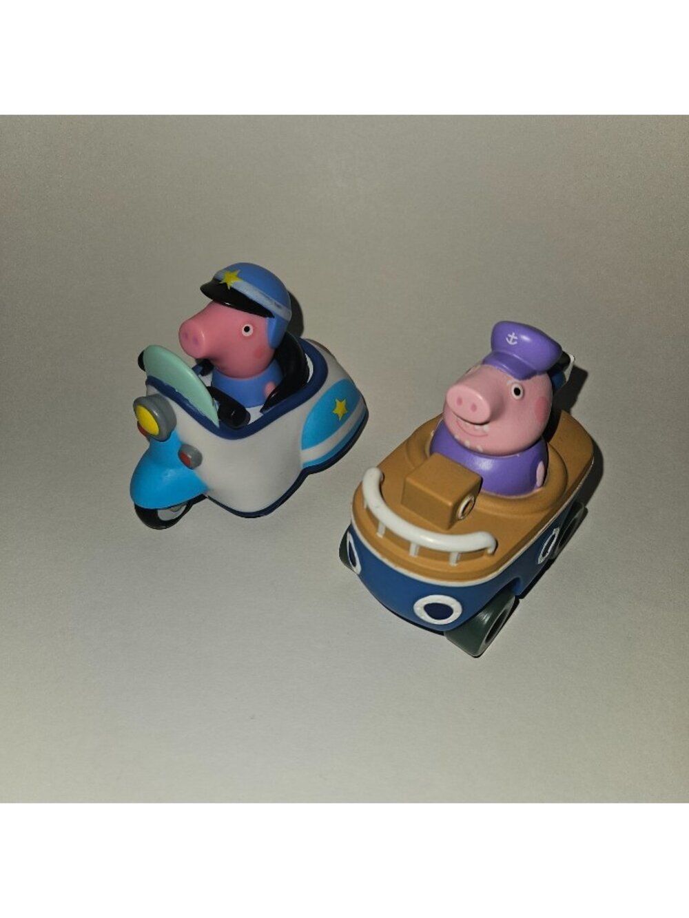 2 Peppa Pig Adventures Little Buggy Vehicle George Motorcycle Grandpa Boat Lot